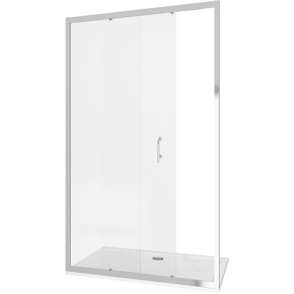 Stech Homes Sliding Shower Door with Shower Tray 1600 x 1850mm Image 1