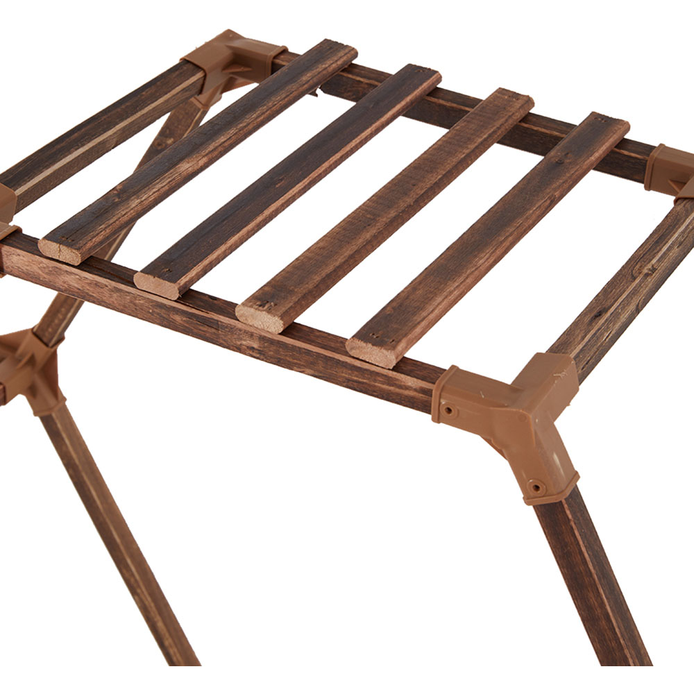 Living and Home 9 Shelf Hexagonal Wooden Plant Stand Image 4