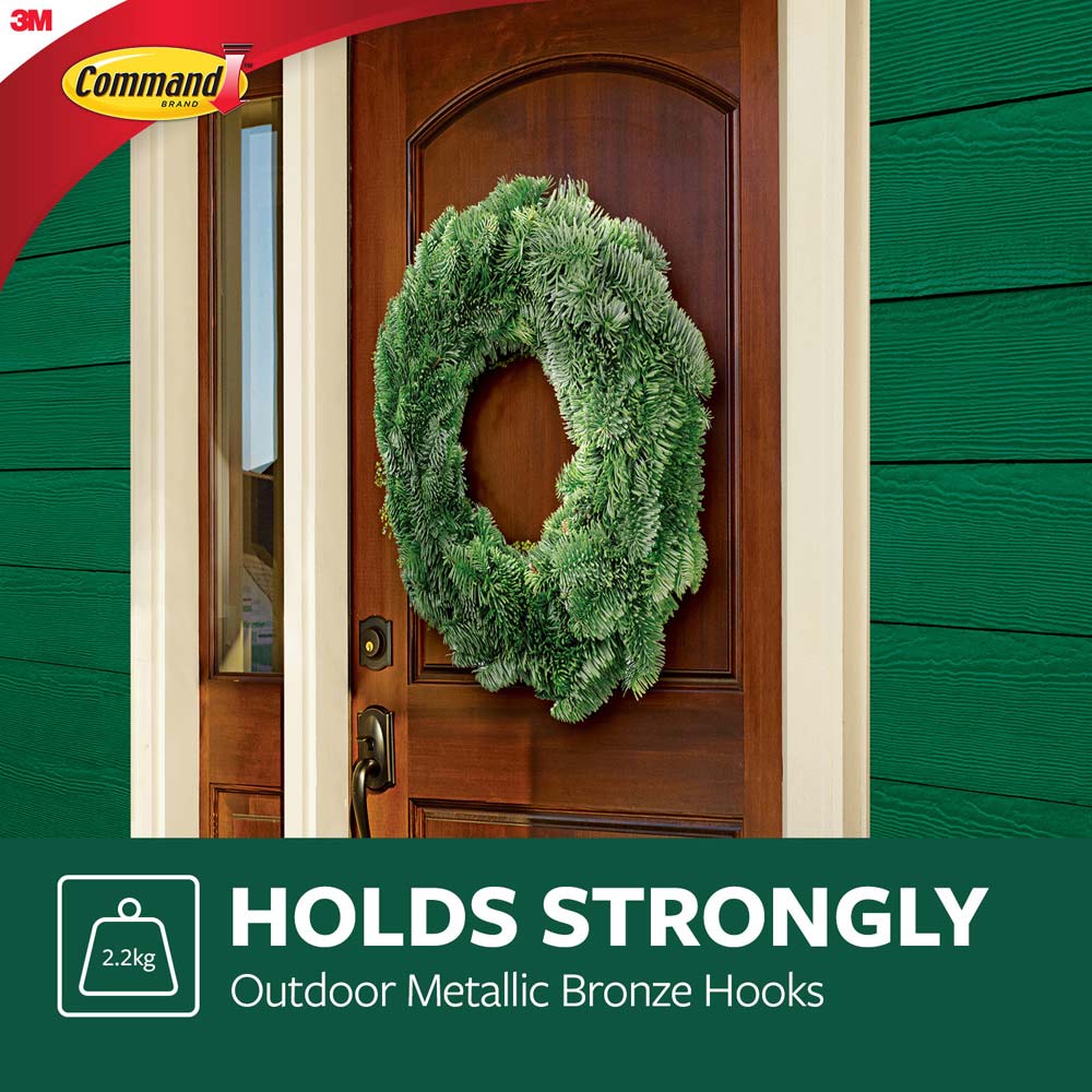 Command Large Bronze Outdoor Self Adhesive Designer Hook Image 4