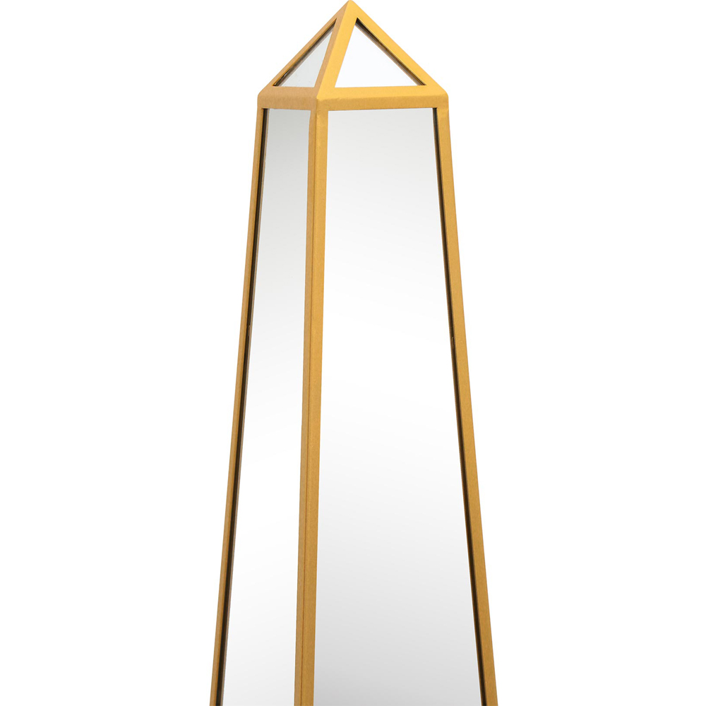 MirrorOutlet The Obelisk Gold Metal Edged Mirrored Ornament 150 x 30cm Image 3