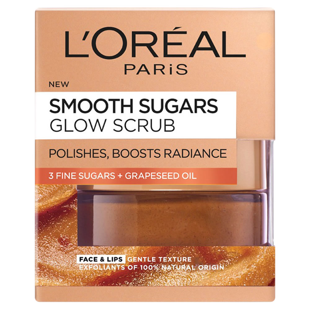 L’Oréal Paris Smooth Sugars Glow Scrub 50ml Image 1
