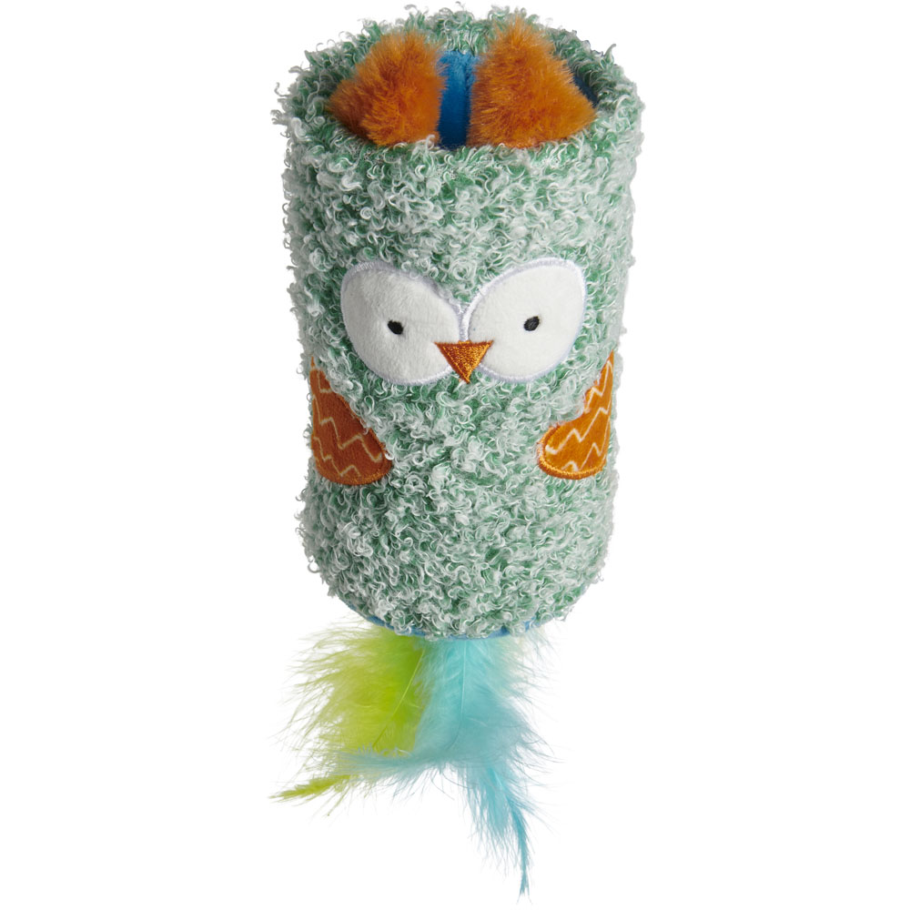 Wilko Feathered Roller Owl Cat Toy Image 5