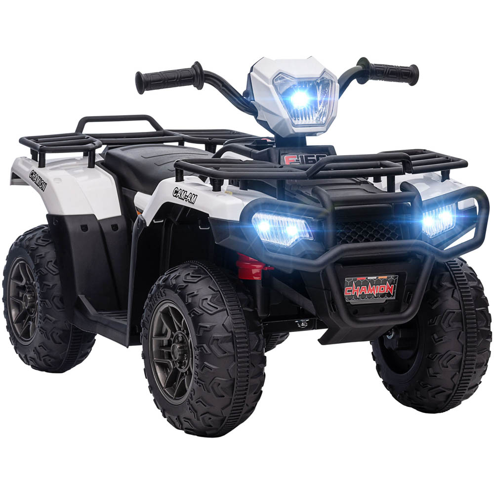 Tommy Toys Ride On Electric Quad Bike White 12V Image 1