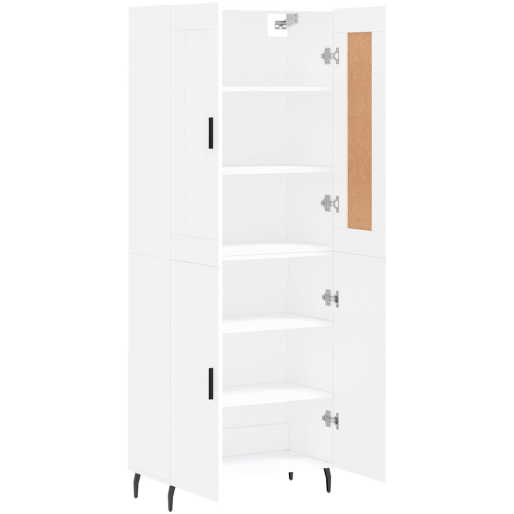 vidaXL 4 Door White Highboard Image 4