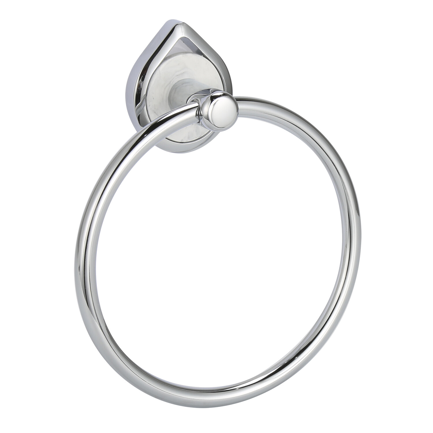 Dewsbury Silver and Marble Towel Ring Image