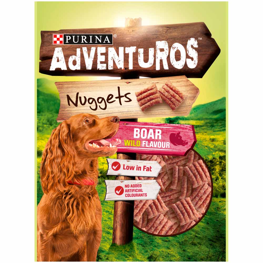 Adventuros Nuggets Dog Treats Boar Flavour 90g Image 2