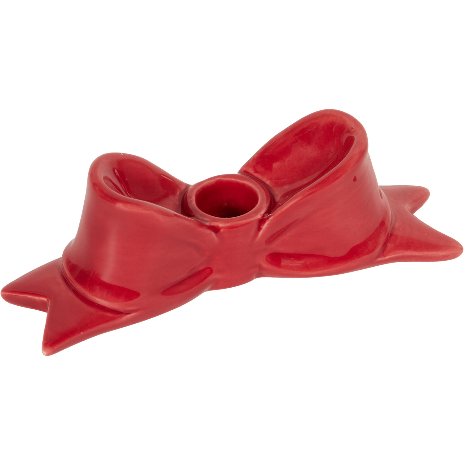 Bow Taper Christmas Candle Holder Image 4