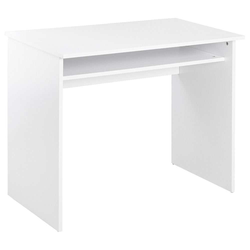 Portland Home Office Study Desk White Image 2