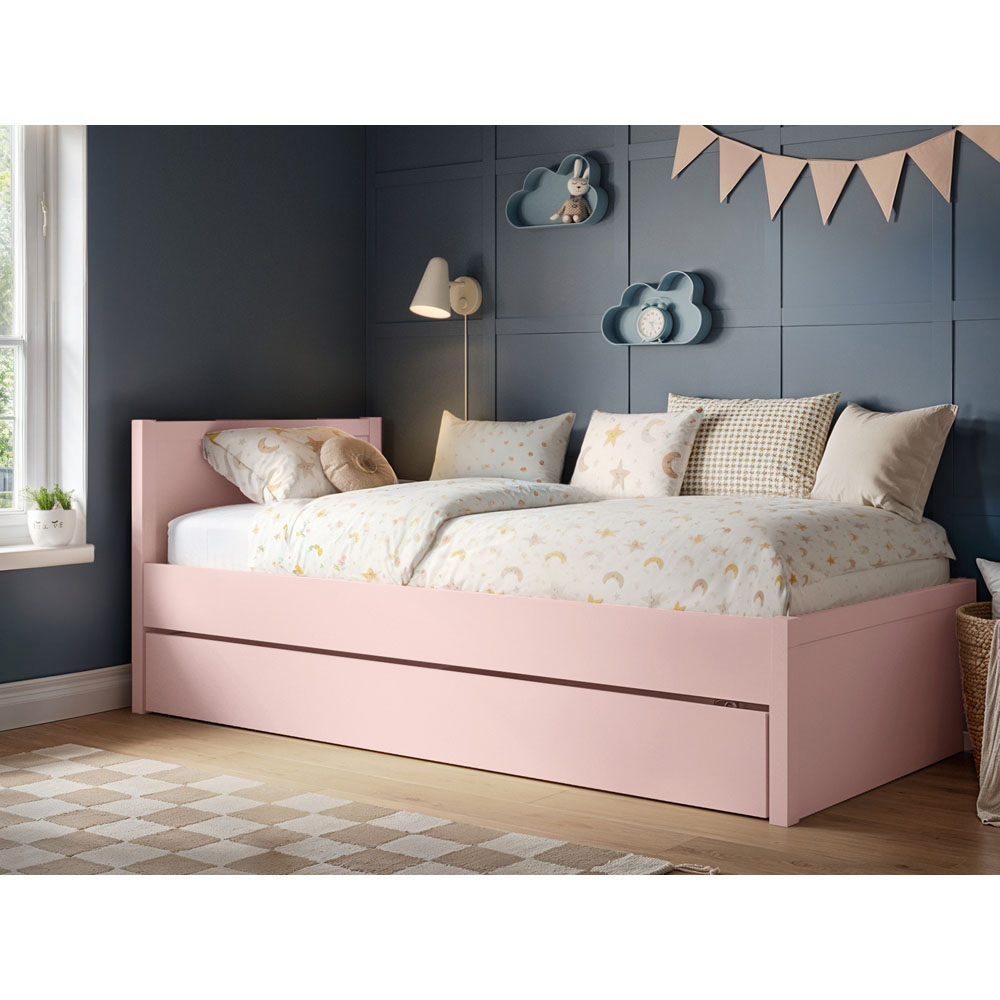 Flair Oli Single Pink 2 Drawer Storage Bed Image 6