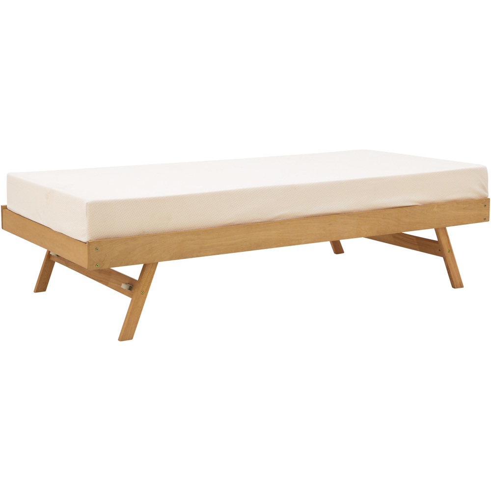 GFW Madrid Oak Wooden Trundle Day Bed Image 3