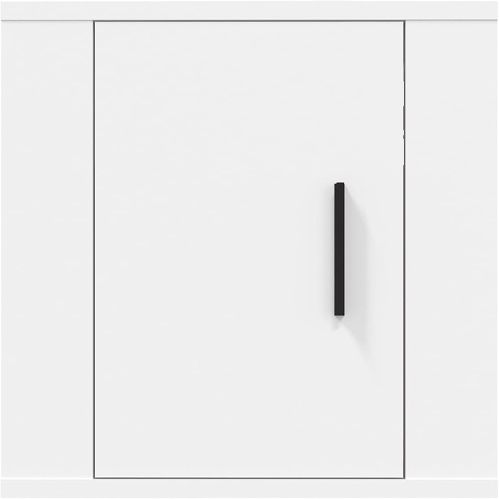 vidaXL Single Door White Wall Mounted TV Cabinet Set of 2 Image 6
