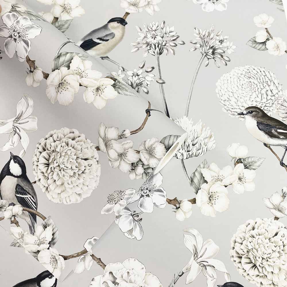 Muriva Avery Grey Wallpaper Image 2