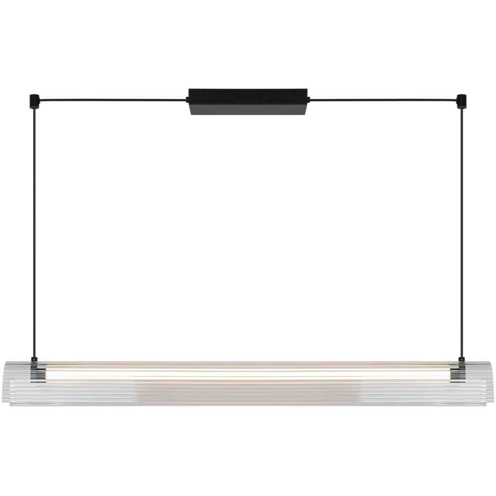 Nordlux Aliani Black Ribbed Acrylic Pendant Light Image 3