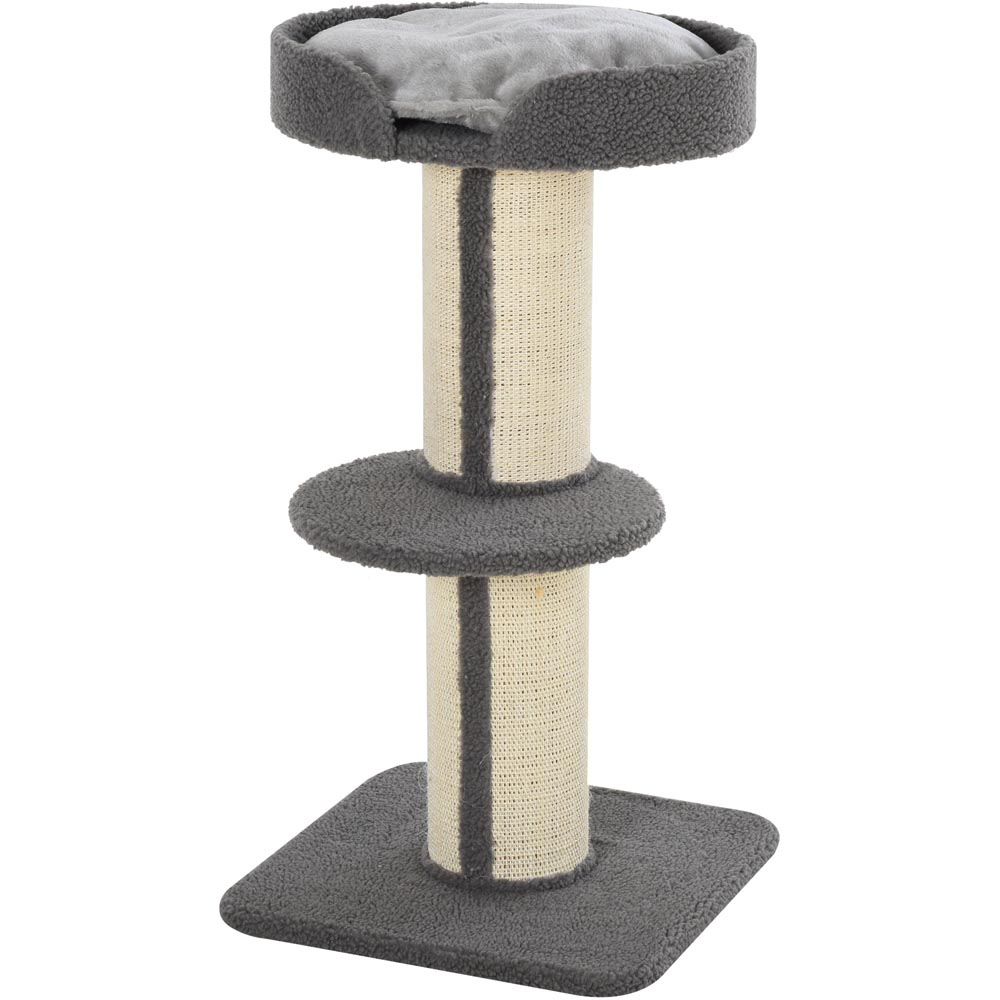 PawHut 91cm Cat Tree Grey Image 3