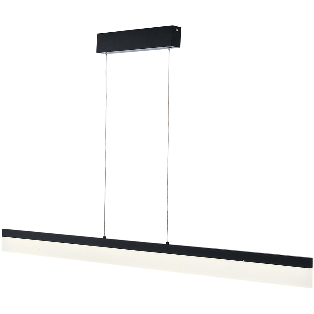 Living and Home 120cm Black LED Adjustable Chandelier with Remote Control Image 3