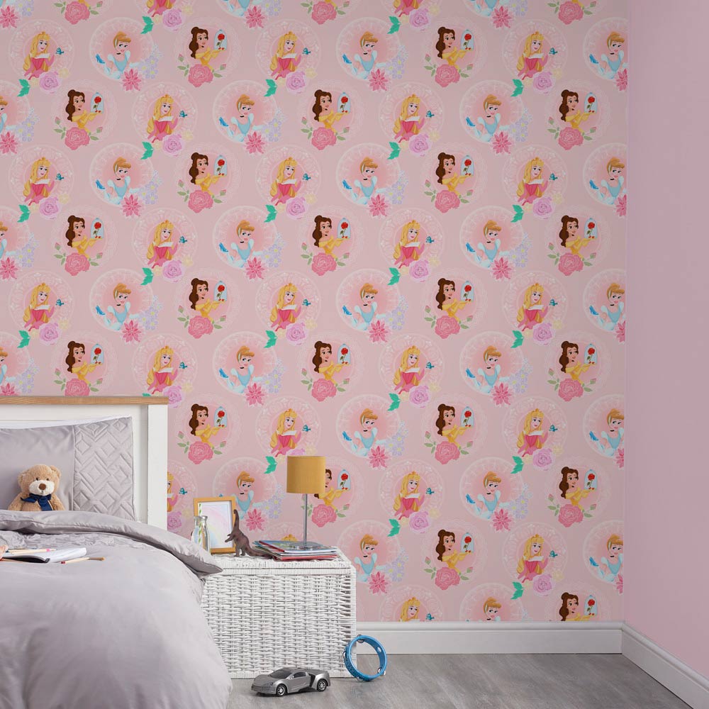 Disney Pastel Princess Multi Wallpaper Image 2