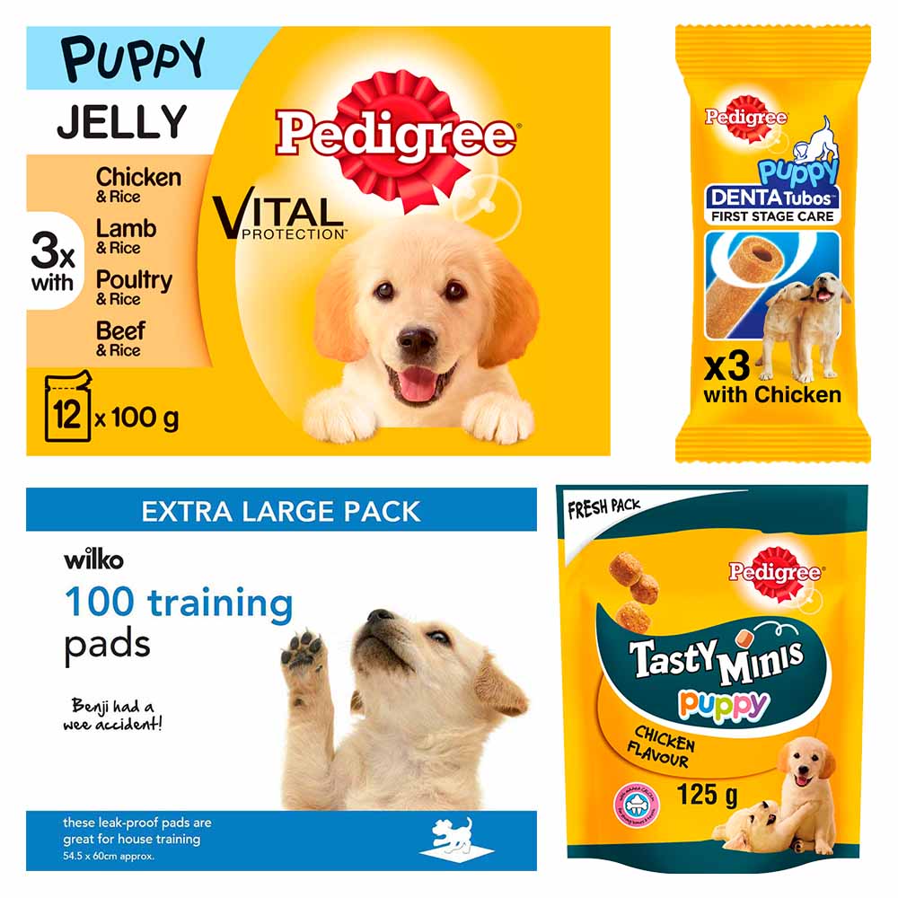 Puppy Food and House Training Pads Bundles Image 1