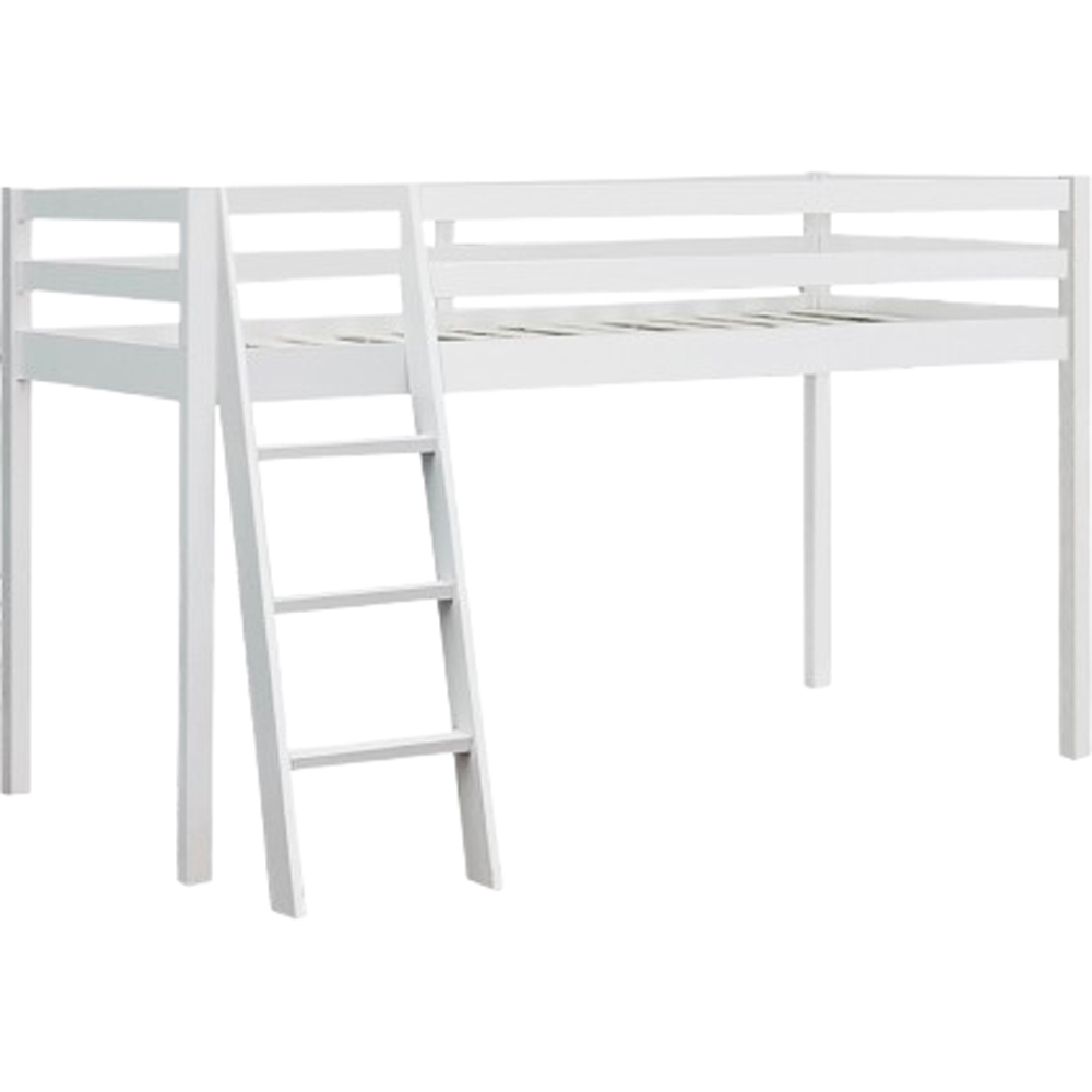 Brooklyn Single White Mid Sleeper Bed Image 2