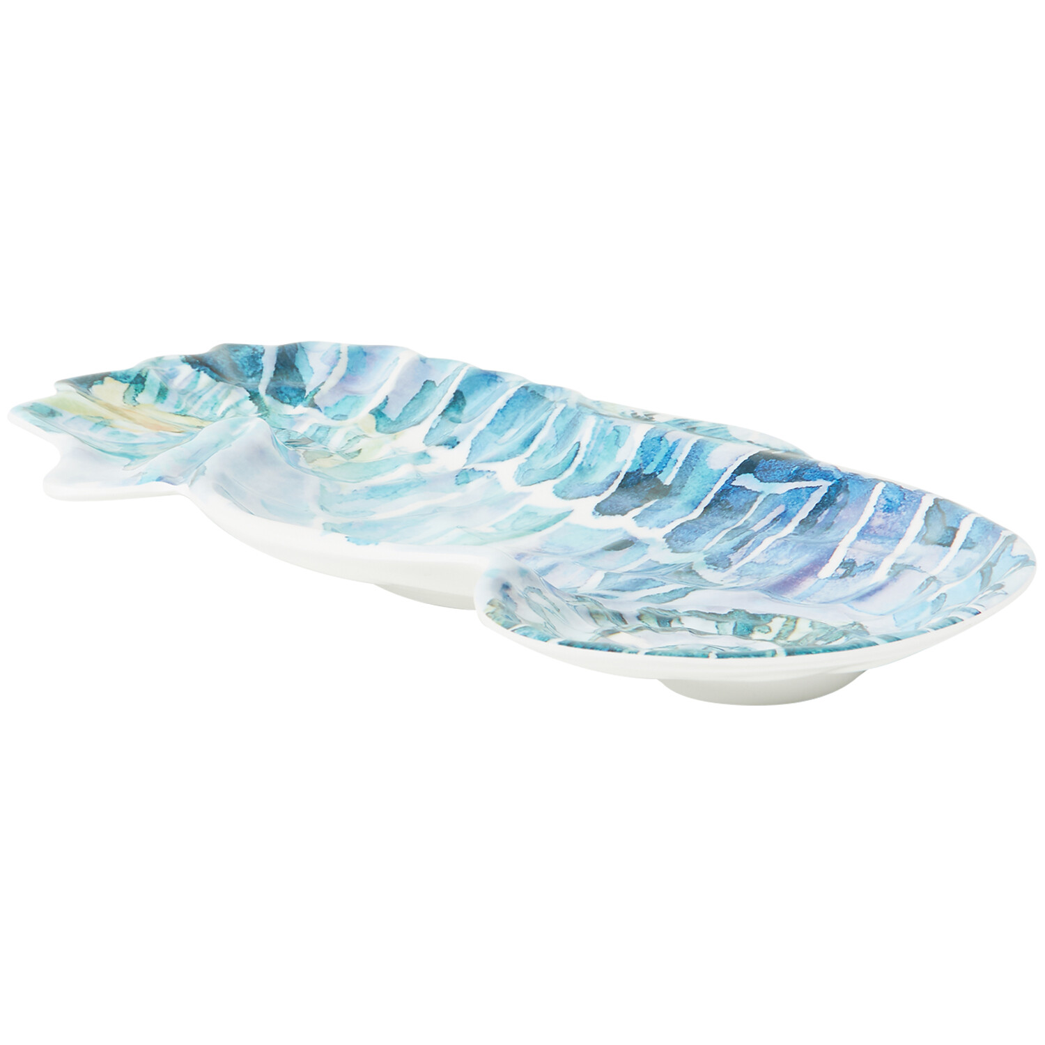 Neptune Melamine Sea Horse Plate - Blue Image 2