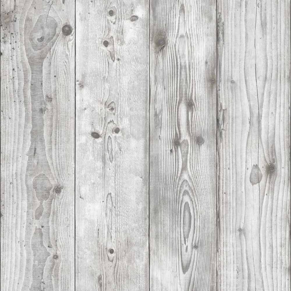 Muriva Timber Planks Grey Wallpaper Image 1
