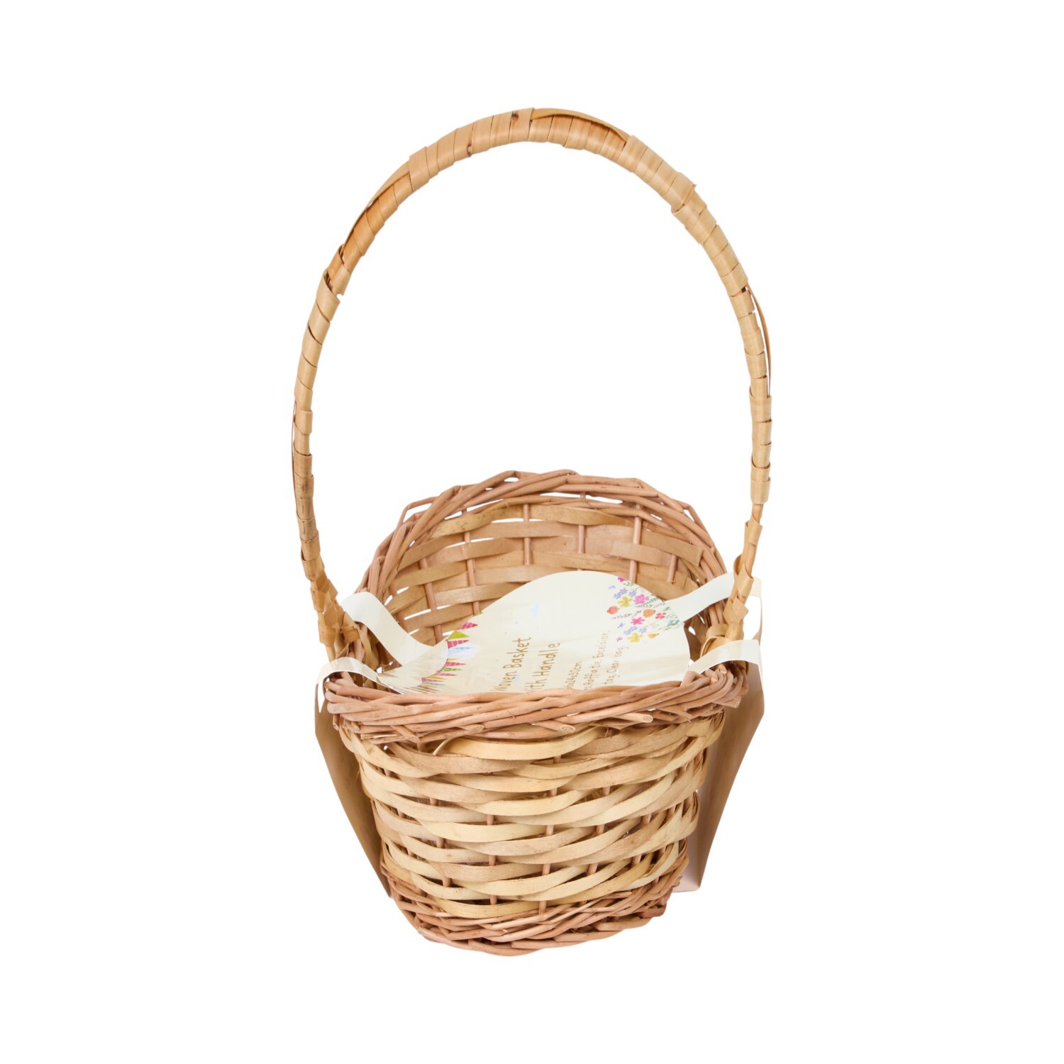 Easter Woven Basket Kit with Handle Natural Image 2