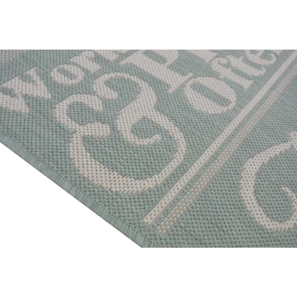 Textiles County Words Rug Duck Egg 120 x 170cm Image 2
