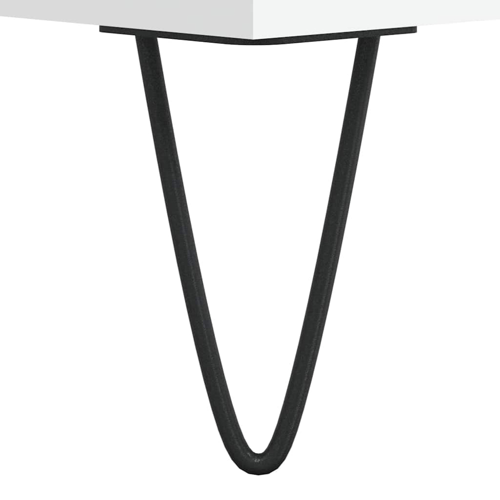 vidaXL 2 Door White Sideboard Image 9