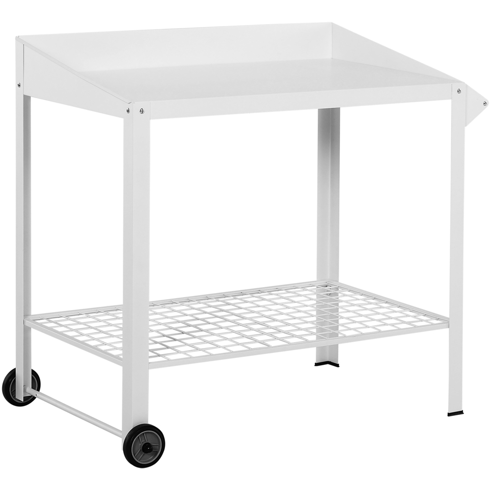 Outsunny Potting Table with Wheels Image 1