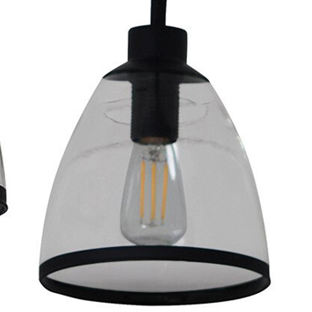 Black Edge 3 Light Ceiling Fitting Image 5