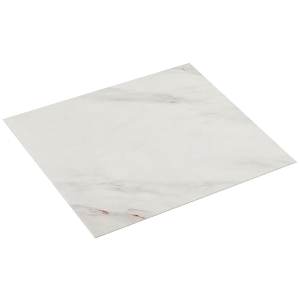 Living and Home Marble Patterned Calacatta White and Orange PVC Self Adhesive Wall Sticker 10 Pack Image 3