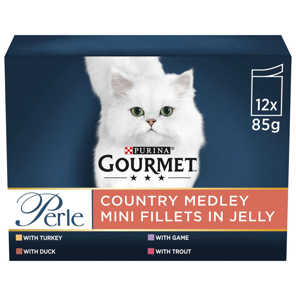 Purina Gourmet Perle Country Medley Cat Food Pouches 12 x 85g Image 1