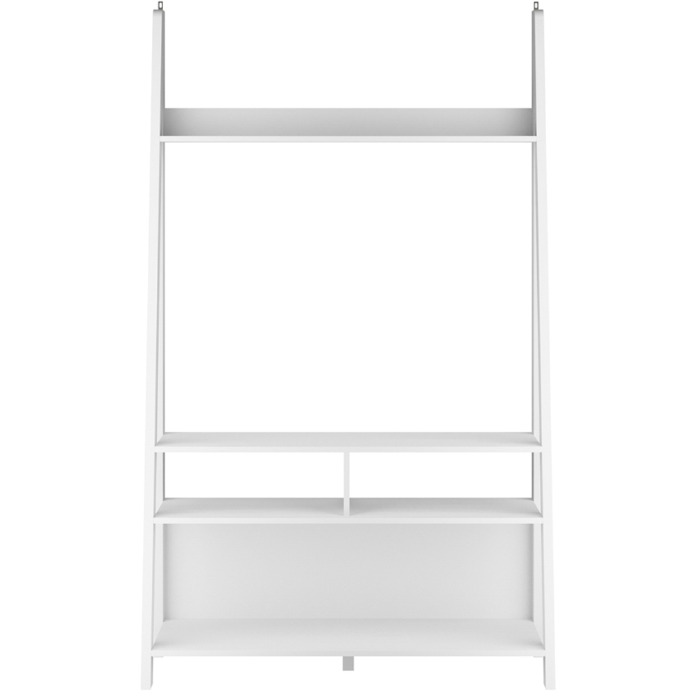 Tiva 5 Shelf White Ladder TV Unit Image 3