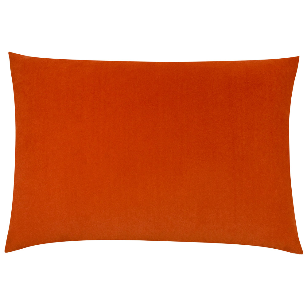 furn. Contra Tangerine Velvet Cushion Image 1