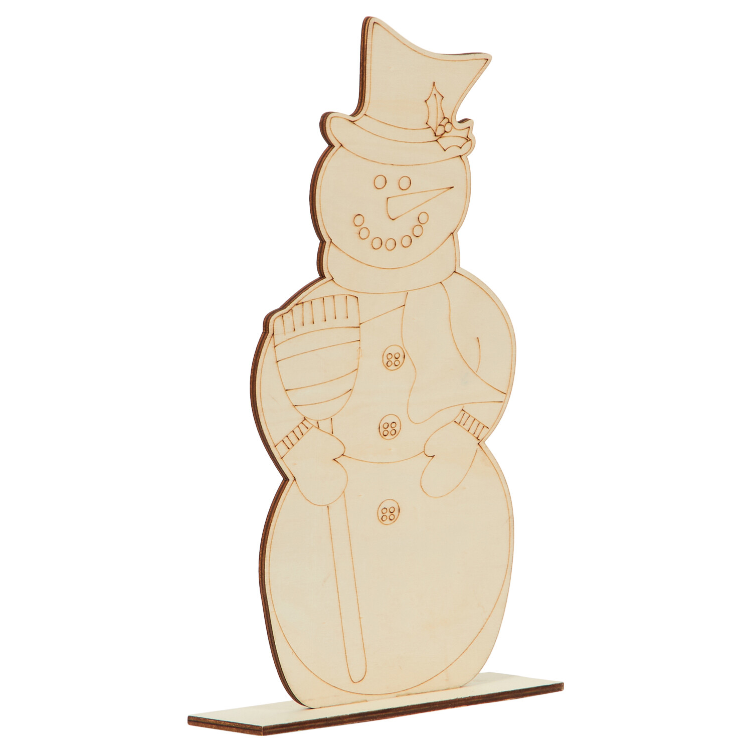 Wooden Xmas Characters - Brown Image 5