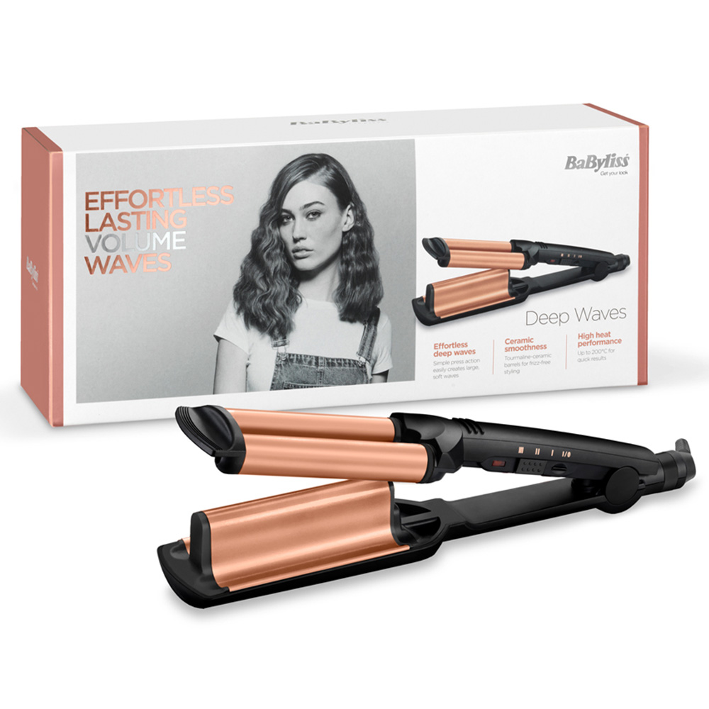 BaByliss Deep Waves Ceramic Coated Hair Styler Image 2