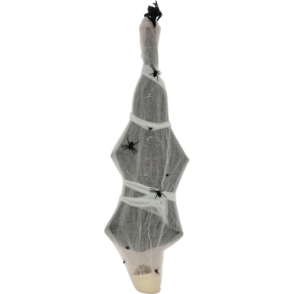 HOMCOM Animated Hanging Mummy with Spider Web Halloween Decoration Image 1