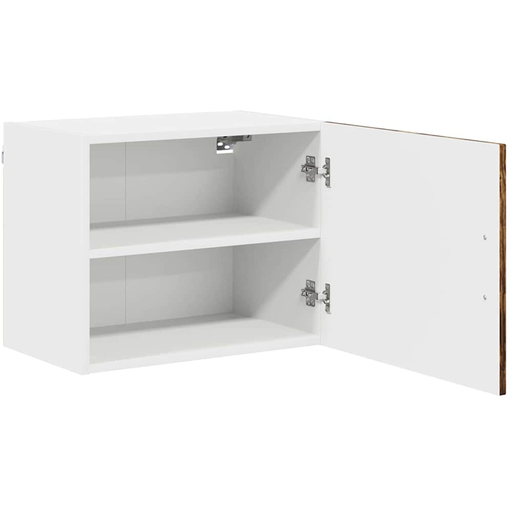 vidaXL Kalmar Single Door Smoked Oak Wall Mounted Wide Kitchen Cabinet Set of 2 Image 4