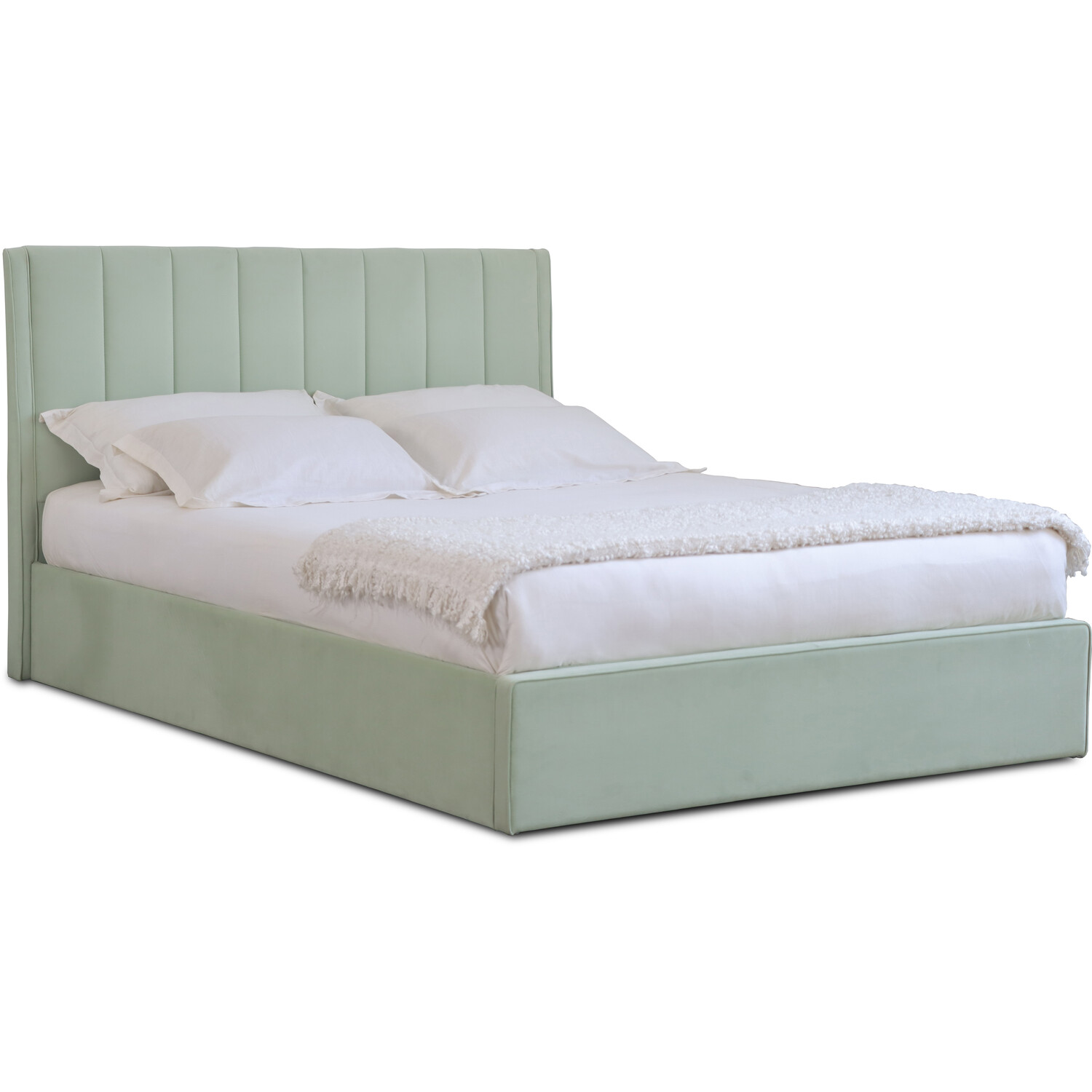 Willow Super King Size Mint Ottoman Bed Image 2