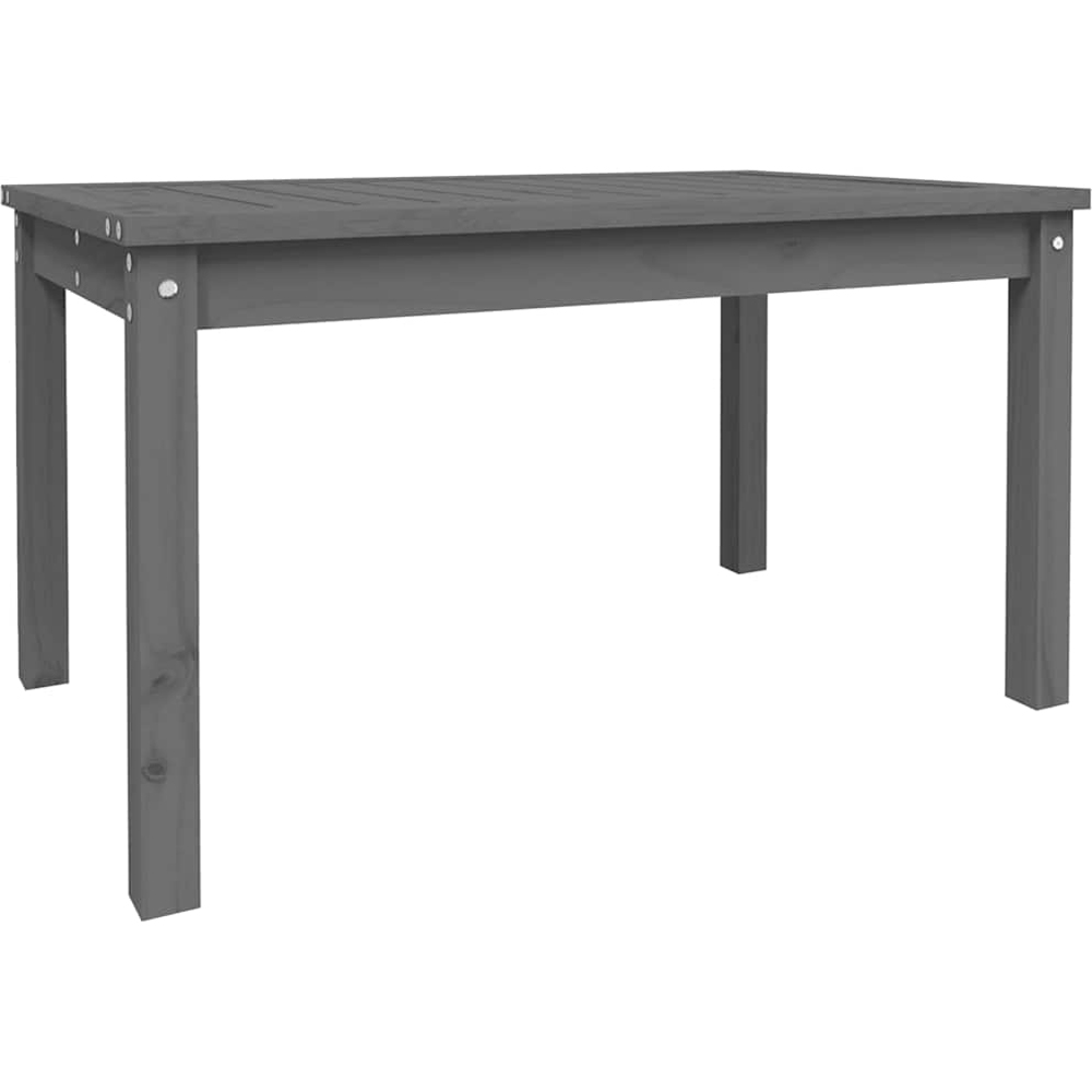 vidaXL Grey Solid Wood Pine Garden Coffee Table Image 2