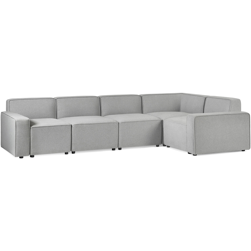 Julian Bowen Lago 4 Seater Grey Combination L Shape Sofa Set Image 2