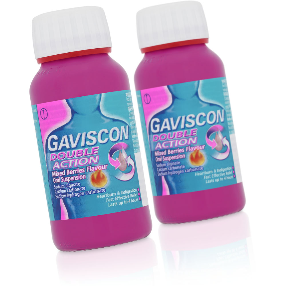 Gaviscon Double Action Mixed Berries Flavour Liquid 150ml Image 2