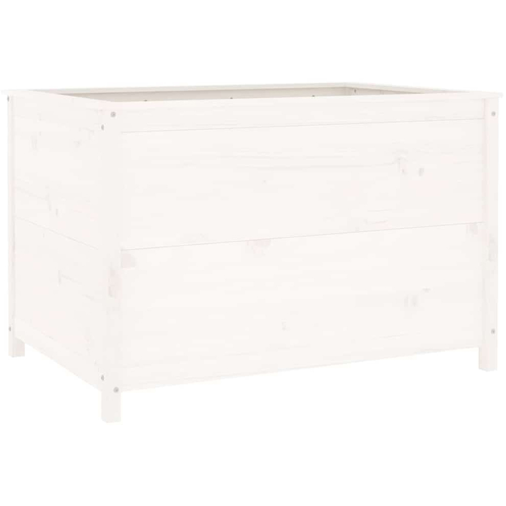 vidaXL Brown Solid Pine Wood Raised Garden Bed 78 x 119.5 x 82.5cm Image 3