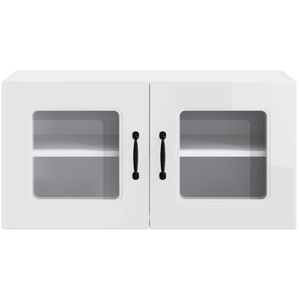 vidaXL Kalmar 2 Door High Gloss White Wall Kitchen Cabinet Image 4