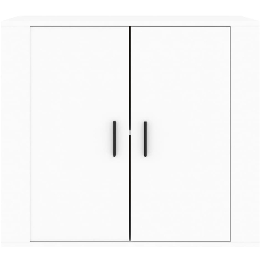 vidaXL 2 Door White Sideboard Image 3