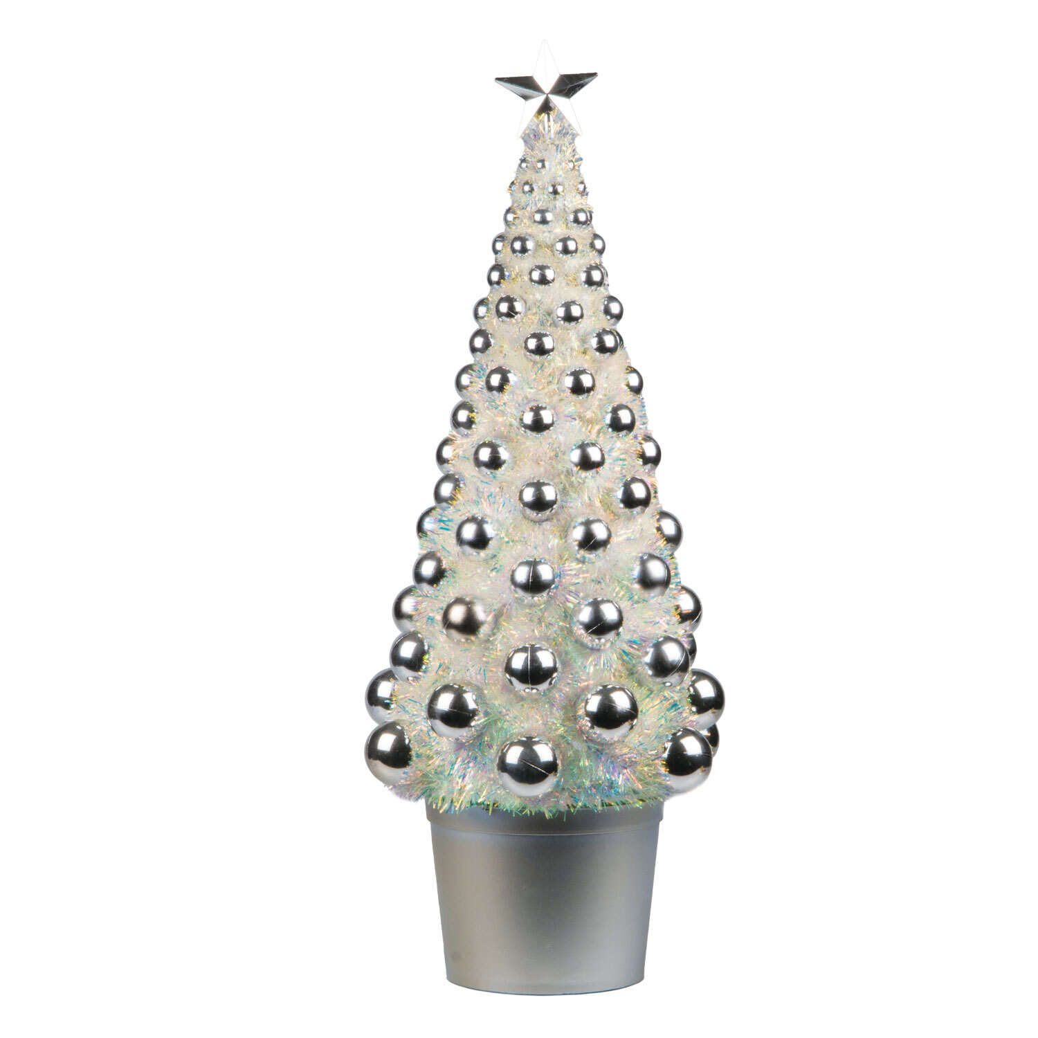 LED Iridescent Tinsel Tree Image