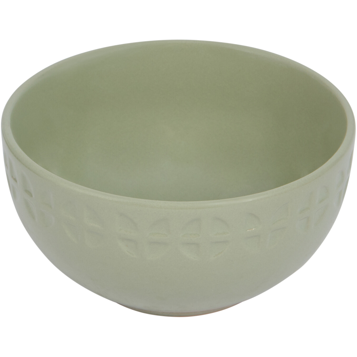 12-Piece Geo Debossed Dinner Set - Sage Image 7