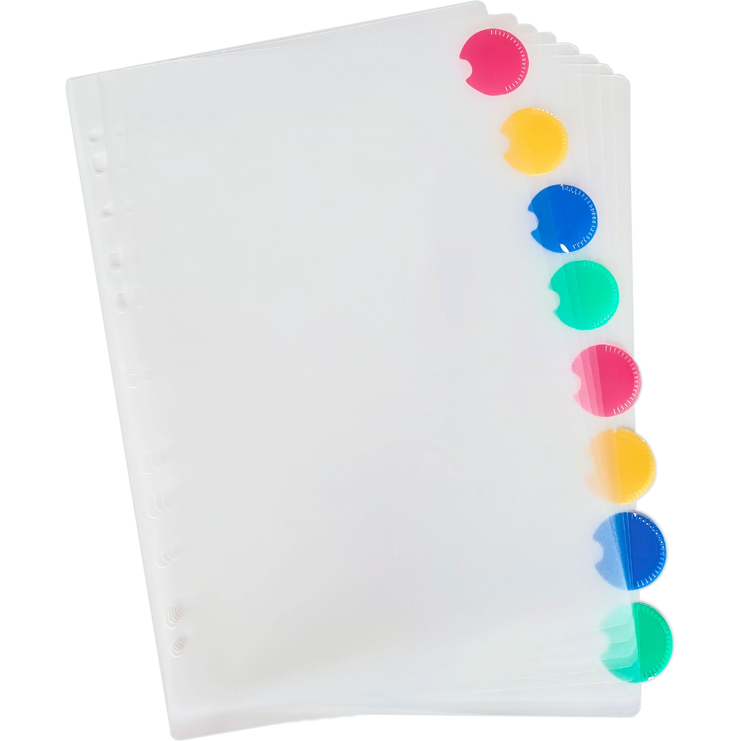 Pack of Eight Plastic Tab Dividers Image 4