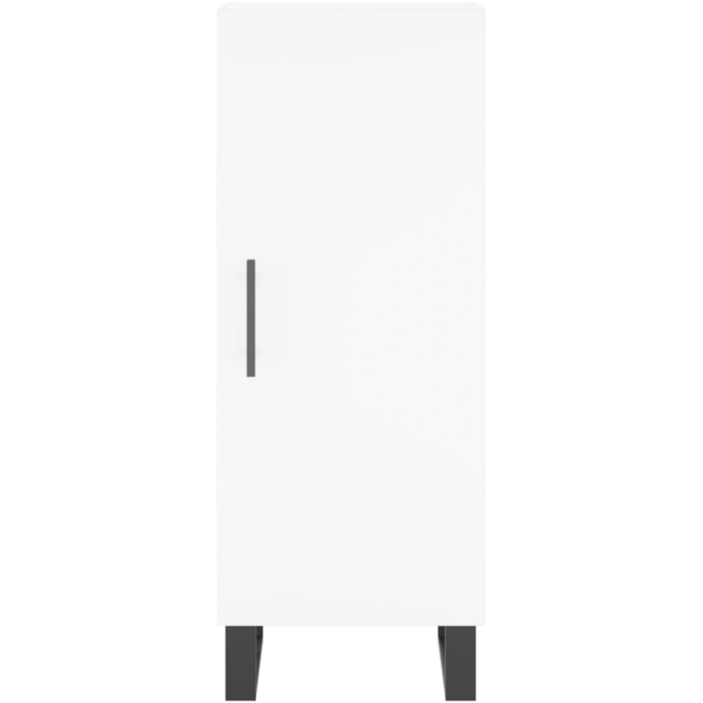 vidaXL Single Door White Sideboard Image 6