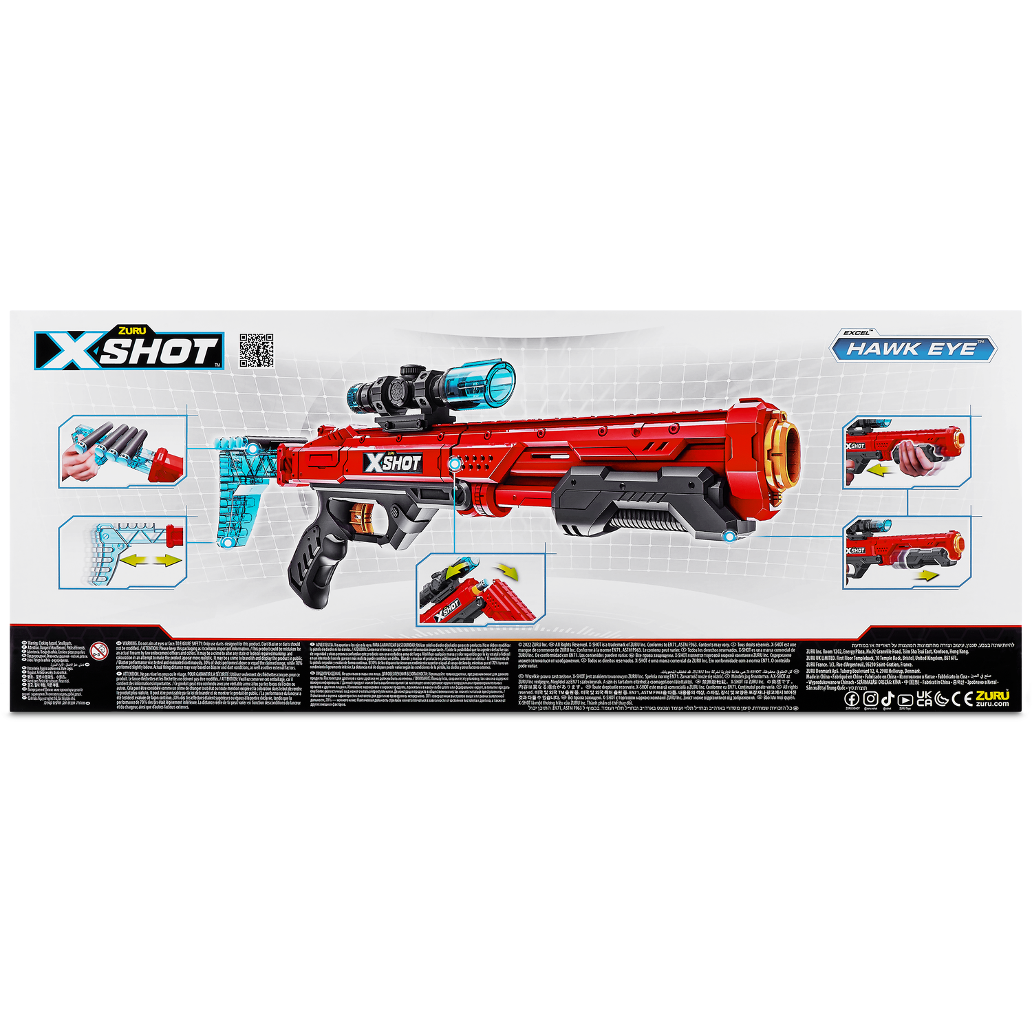 X-SHOT Hawk Eye Blaster - Red Image 2