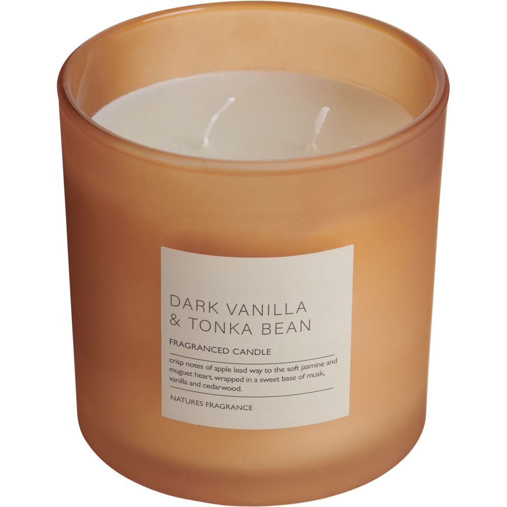 Natures Fragrance Dark Vanila and Tonka Bean Jar Candle Large Image 2